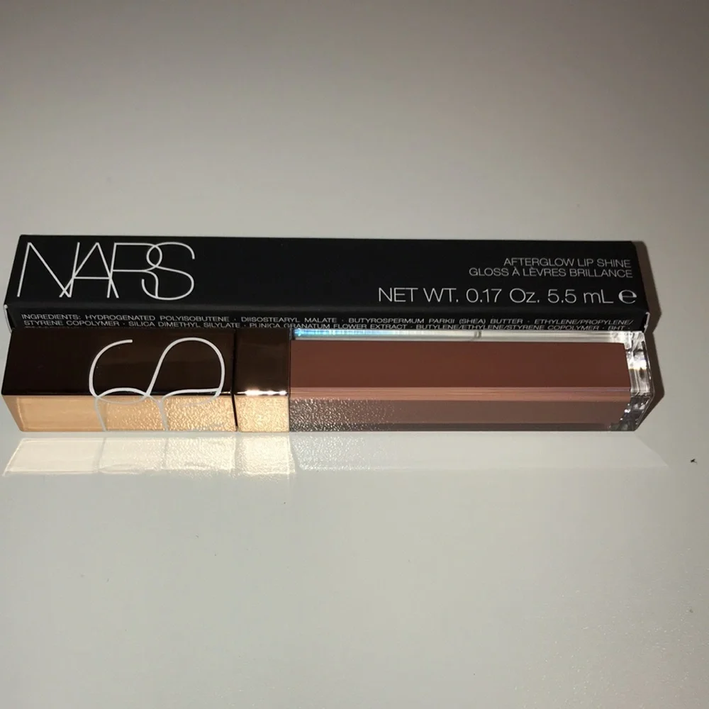 NEW NARS Afterglow Lip Shine Gloss in Nympho